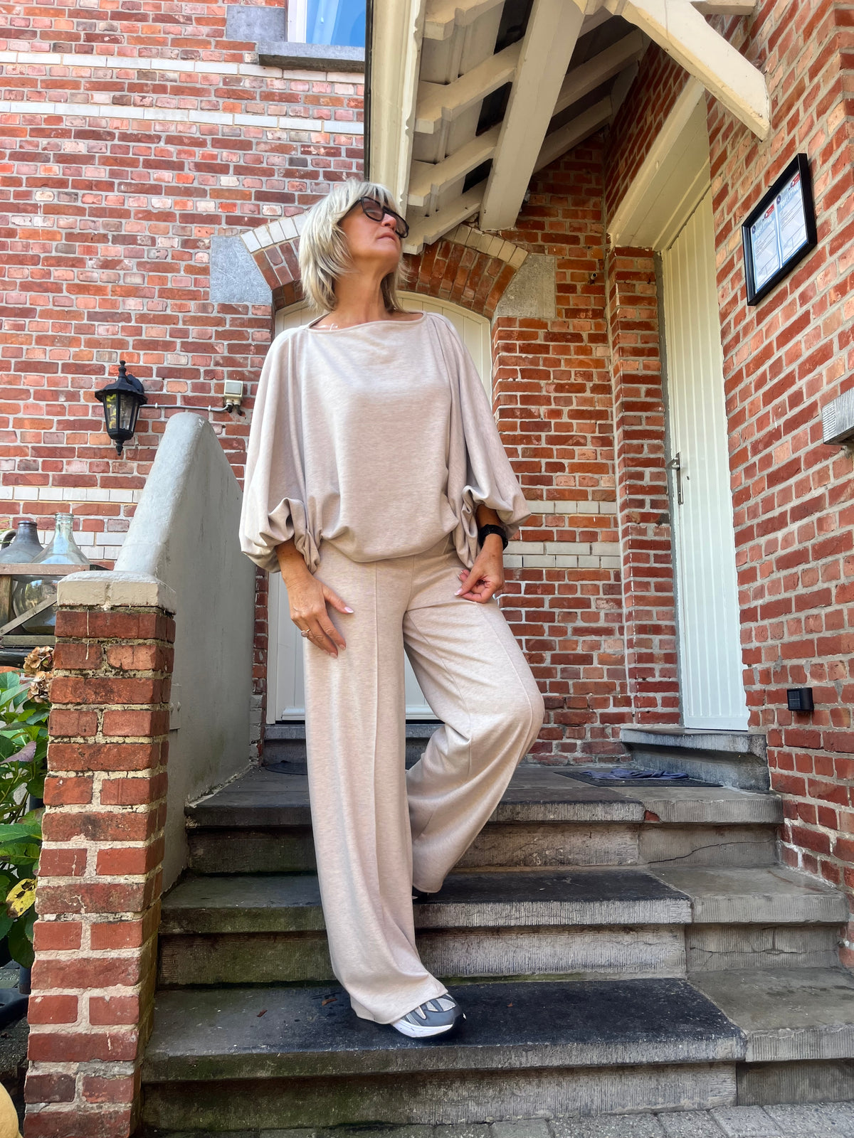 Set Feline broek en pull - beige